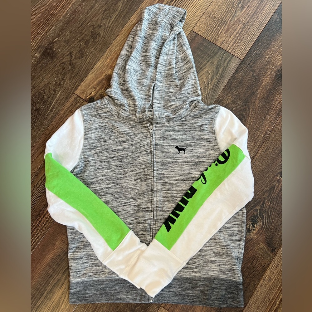 PINK lightweight zip hoodie